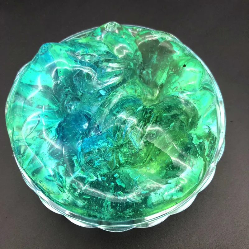 DIY Clear Slime Toys Crystal Mud Fluffy Slime Glue Gradient Color Cloud Slime Supplies Magic Sand Antistress Putty Clay For Kids