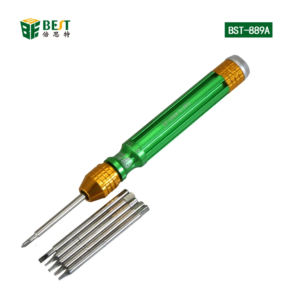 BST-889A 6 in 1 Phillips Slotted Precision Screwdriver set  for Macbook Air/ Pro and smartphone repairing