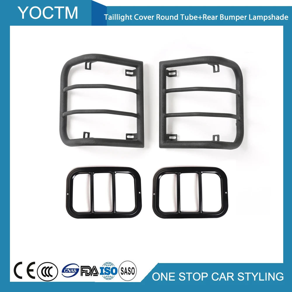 Taillight Cover Round Tube+Rear Bumper Lampshade For Jeep Wrangler 2011-2018 Automotive Exterior Parts Car Accessories Styling Taillight Cover Round Tube+Rear Bumper Lampshade For Jeep Wrangler 2011-2018 Automotive Exterior Parts Car Accessories Styling