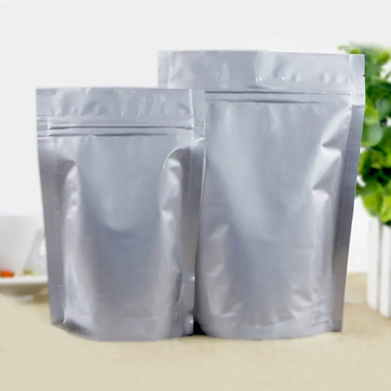 500 шт 9x13 + 3 см фольги стоят вверх Ziplock мешки ясные пластиковые Pe мешок замка молнии