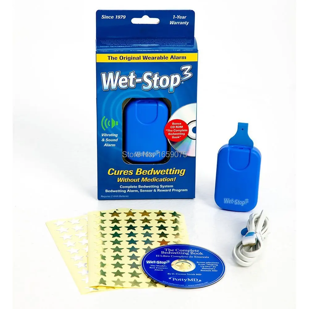 Wet Stop3 Bed wetting Wearable Alarm System For Baby Vibrating and