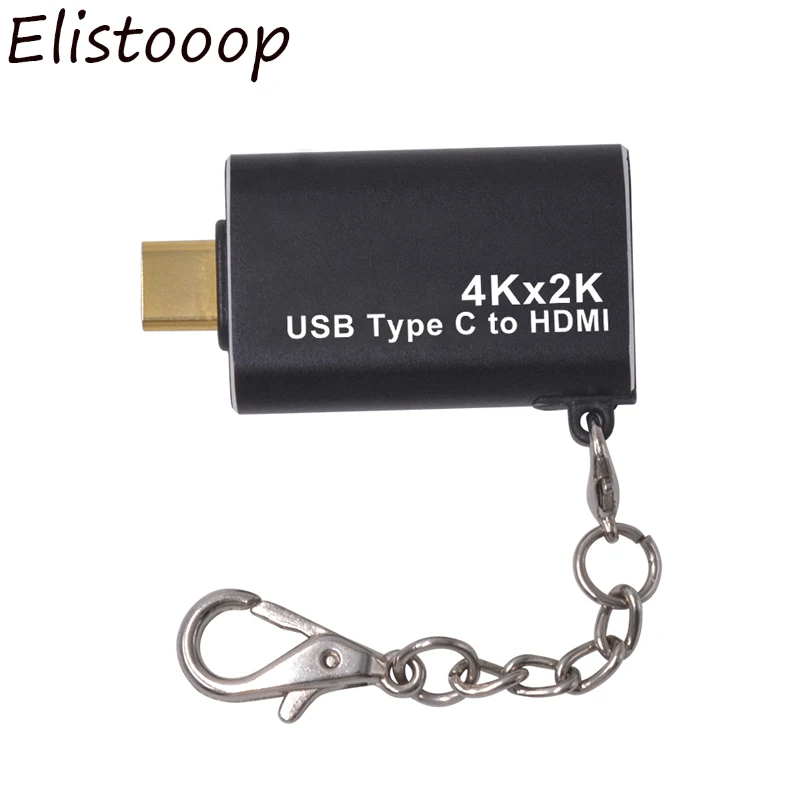 Elistooop 4K x 2K Type C USB 3 1 Male HDMI Female Display Monitor Adapter Convertor для Mac Book Pro|Кабели VGA| |