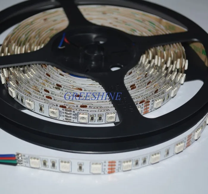 DC12V 24V 5050 RGB светодиодный ленты smd, Светодиодная лента 5 м Гибкий Светильник многоцветная лента светодиодный 300 светодиодный s/5 м/катушка 22LM/чип