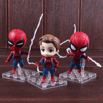 

Spiderman Homecoming Figure Peter Benjamin Parker Q Version PVC Spider-Man Action Figure Collectible Model Toys 3pcs/set