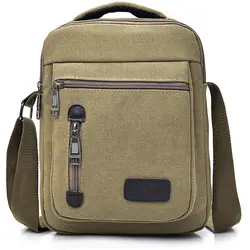 Топ-ручка сумки Для мужчин сумка через плечо Повседневное парусиновая сумка моды Винтаж Функциональная сумка Для мужчин Crossbody сумка