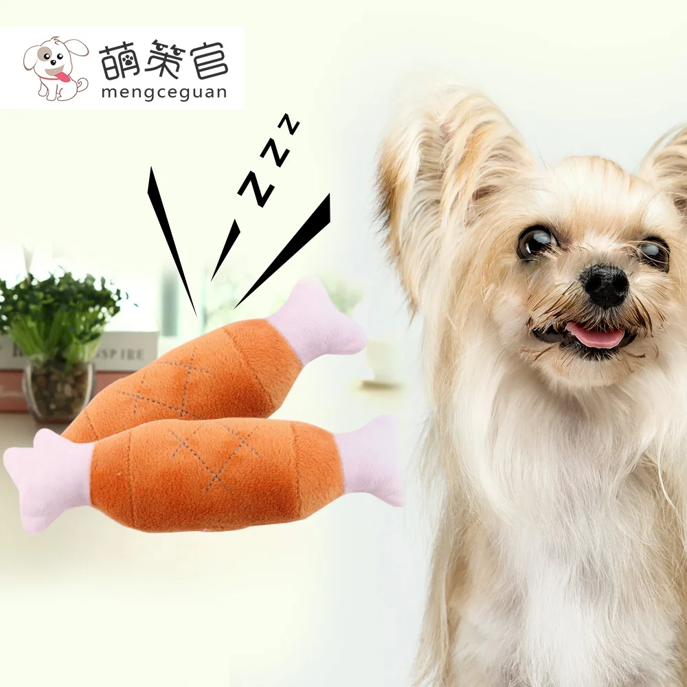 

mengceguan durable Squeaky Pork ribs Puppy Chew Clean teeth Toy Plush funny Dog cat Toys Interactive Cats dogs Pet Sound Toys