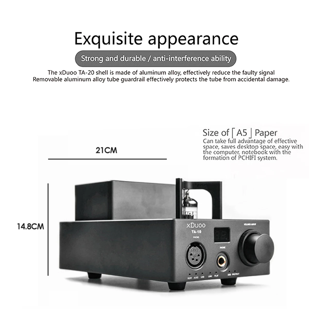 Xduoo TA-10 AK4490 XMOS USB DSD DAC 12AU7 Tube Headphone Amplifier AUX Input Digital Interface High Performance Balanced Power Xduoo TA-10 AK4490 XMOS USB DSD DAC 12AU7 Tube Headphone Amplifier AUX Input Digital Interface High Performance Balanced Power