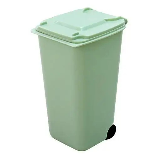 Бытовая офисная креативная мини-мусорная корзина, настольное ведро, мусорное ведро, мусорные ящики для дома, офиса, стол для хранения, Офисная организация - Цвет: Зеленый