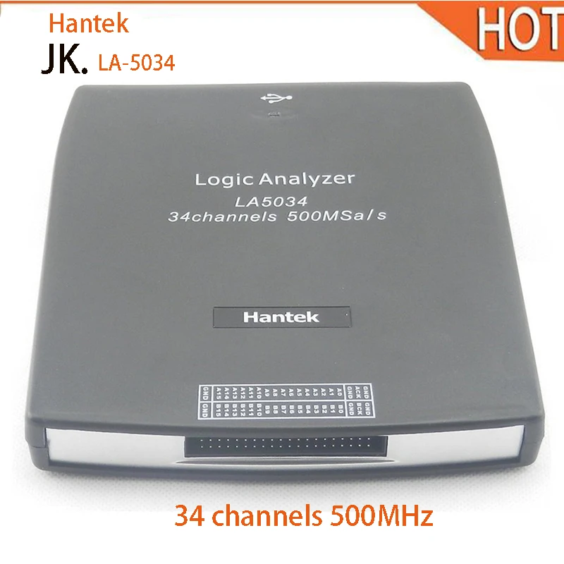 

Hantek LA5034 PC USB Logic Analyzer 34CH Sample rate 500MHz Bandwidth 150MHz LA-5034