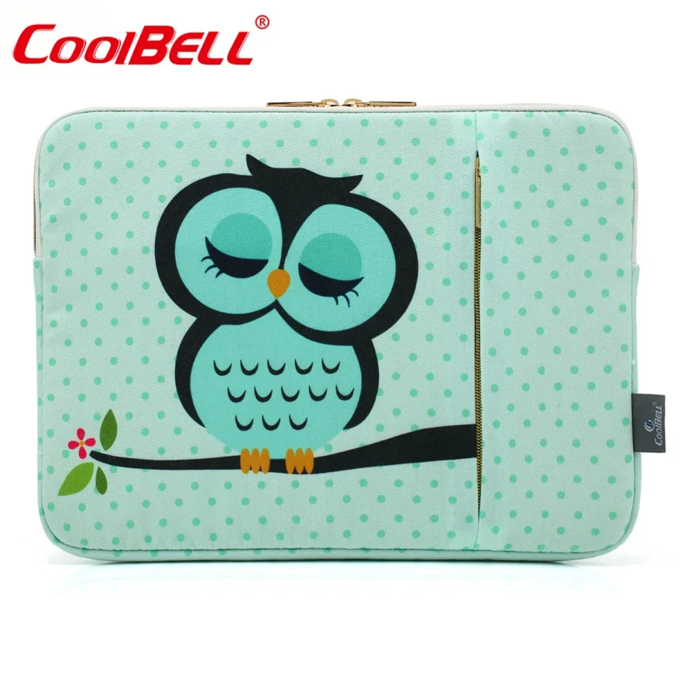 

Hot Sale CoolBell 11.6 12.9 13.3 15.6 Inch Women Laptop Sleeve Case Cover With Cute Owl Pattern Laptop Sleeve For Macbook Pro