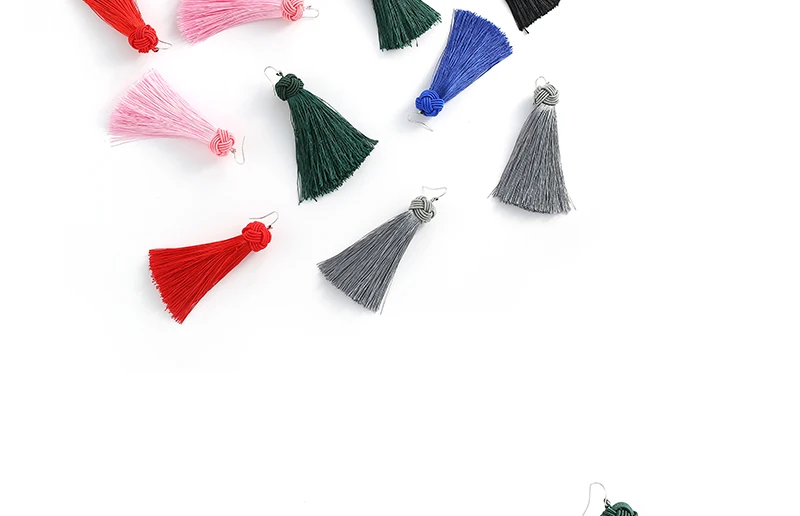 BTSETS Long Tassel Fringe Earrings Women Bohemian Dangle Drop Earring Wedding Statement Hanging Earrings Fashion Jewelry (4)
