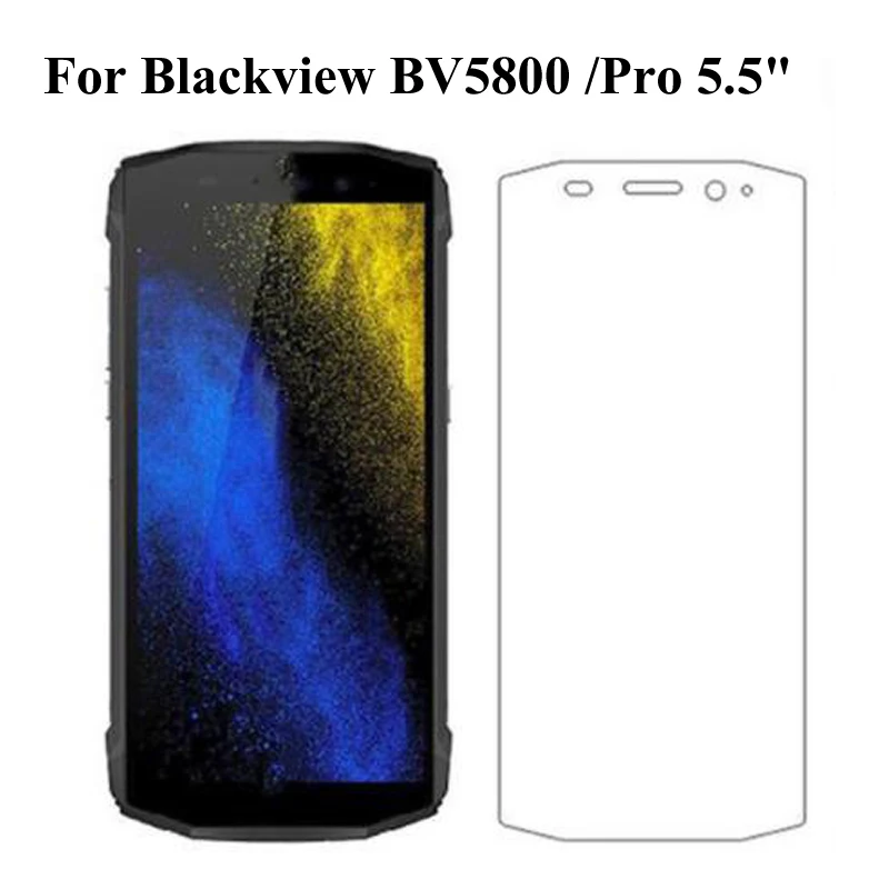 2pcs 9H Tempered Glass For Blackview BV 5800 Screen Protective Film BV5800 Pro Protector Mobile Telefon | Мобильные телефоны и