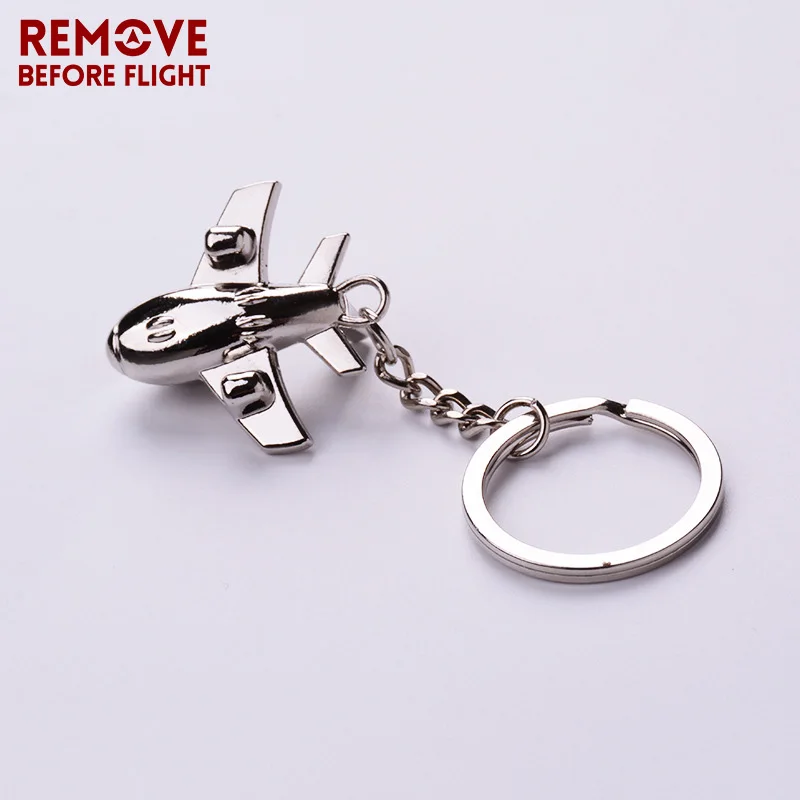 Remove Before Flight Creative Combat Aircraft Key Chain for Aviation Gifts Metal Plane Keychain Brand Jewelry Key Ring Chain1