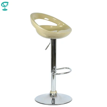

94128 Barneo N-6 Plastic High Kitchen Breakfast Bar Stool Swivel Bar Chair Beige free shipping in Russia