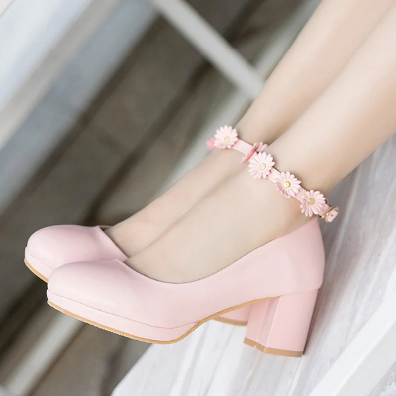 Fashion! Student Party Shoes High-heeled Flowers Shoes Size 30-36 for bigger girl Kid Heeled Leather Shoes Flower Girls Shoes Fashion! Student Party Shoes High-heeled Flowers Shoes Size 30-36 for bigger girl Kid Heeled Leather Shoes Flower Girls Shoes
