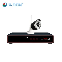 Z-BEN Plug and Play 4CH Wireless NVR Kit P2P 720P HD Outdoor IR Night Vision Security IP Camera WIFI CCTV System Support 4TB HDD