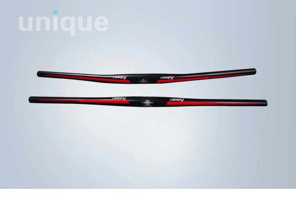 bicycle parts carbon handlebar flat shaped mountain bike bars size in 31.8mm620-720mm manillar carbono bicicleta mtb