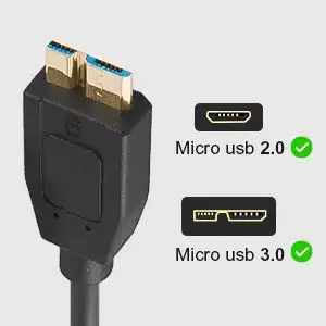 USB C к Micro-B 3,0(Gen2/10G), USB 3,1 type C кабель совместим с MacBook(Pro), Внешний Жесткий драйвер, Galaxy S8/S9/S10, e