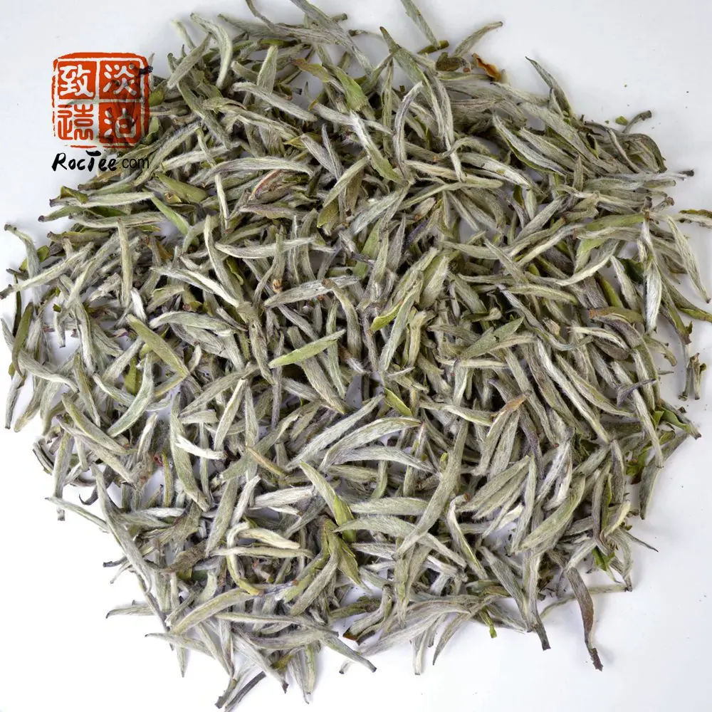 

Fuding Organic Bai Hao White Tea Silver Needle Tea TaiMu Mountain Bai Hao Yin Zhen Chinese Te Baihaoyinzhen Chia