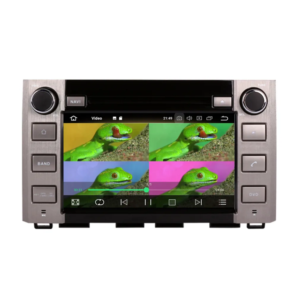 Top 4GB RAM Android 7.1/8.0 Car Auto Radio Stereo Head Unit For Toyota Tundra 2014- DVD Multimedia Player GPS Navi Free Map WIFI 4G 4