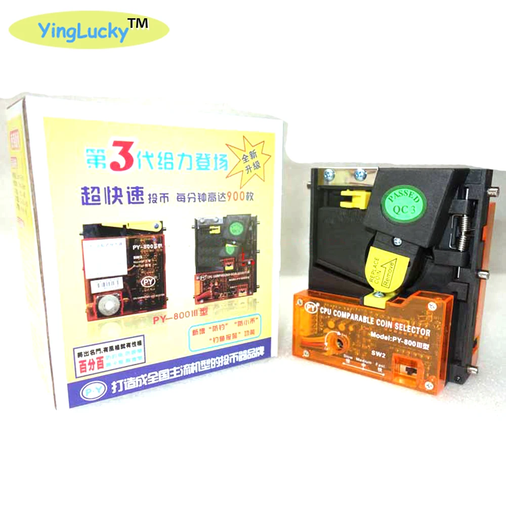 

yinglucky new CPU PY-800 Comparable Drop Insert Kind Coin Acceptor/Coin Selector-Arcade Free shipping Game Accessories