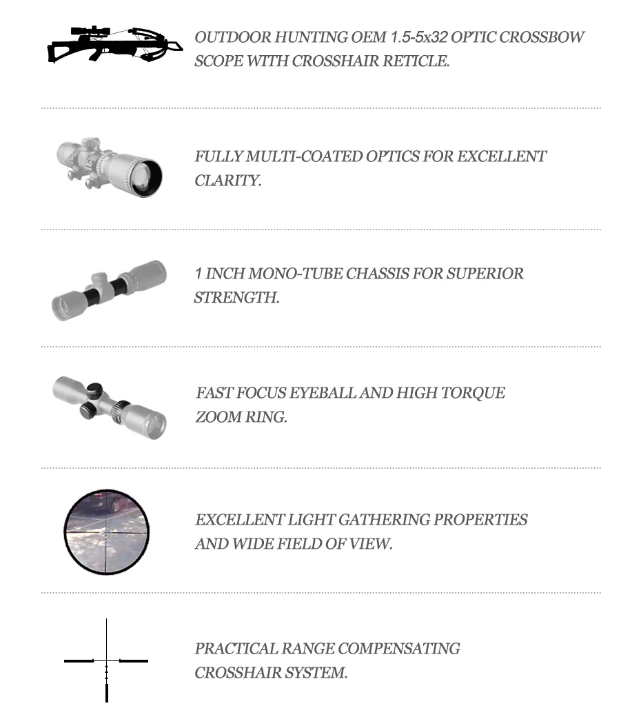 China Dandong Xunlei Laser Velocidade 1.5-5x32 Escopo Visão Noturna Óptica Iluminado Vermelho - Verde Tiro Caça Riflescope 3 Cheap Lunetas Riflescopes