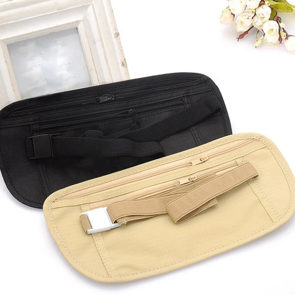 Fashion Unisex Travel Bag Hidden Wallet Passport Money Belt Bag New