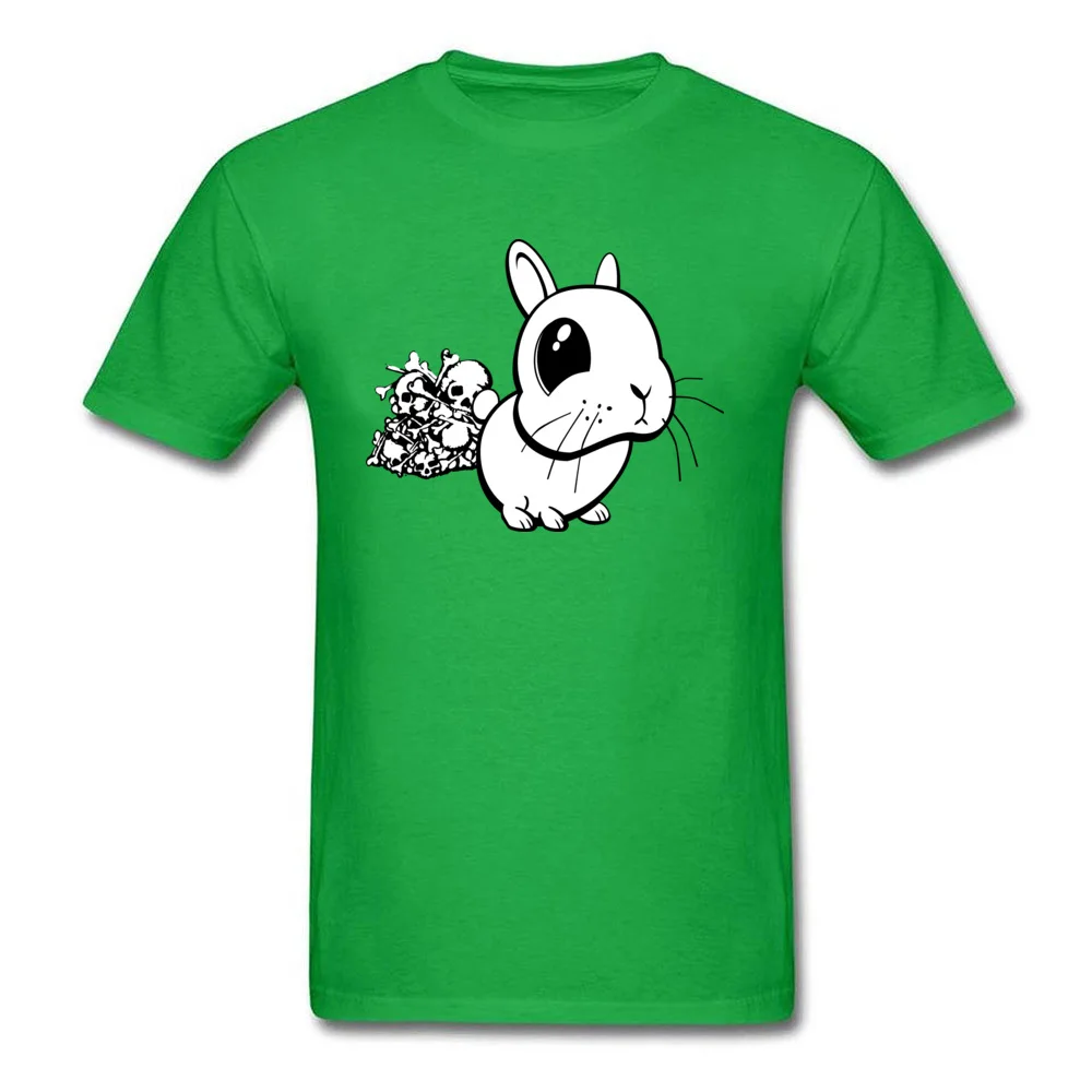 Bunny Europe Top T-shirts for Men Cotton Fabric Summer/Fall T Shirt Slim Fit Sweatshirts Short Sleeve Brand New Round Collar Bunny green