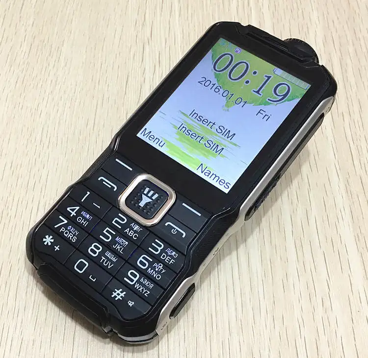 Русская клавиатура 2," внешний аккумулятор две sim-карты мобильный телефон FM двойной фонарик H-mobile T18