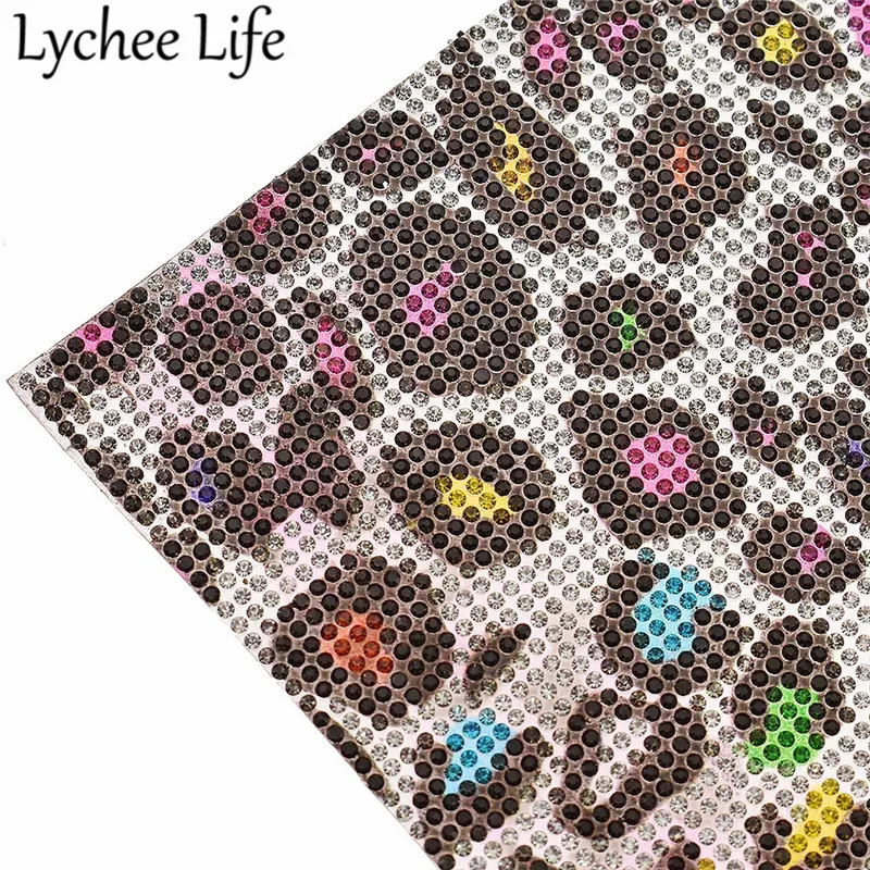 Личи Камуфляжный узор бриллиантовые наклейки красочные Leopard Cut Stick дрель DIY ручной