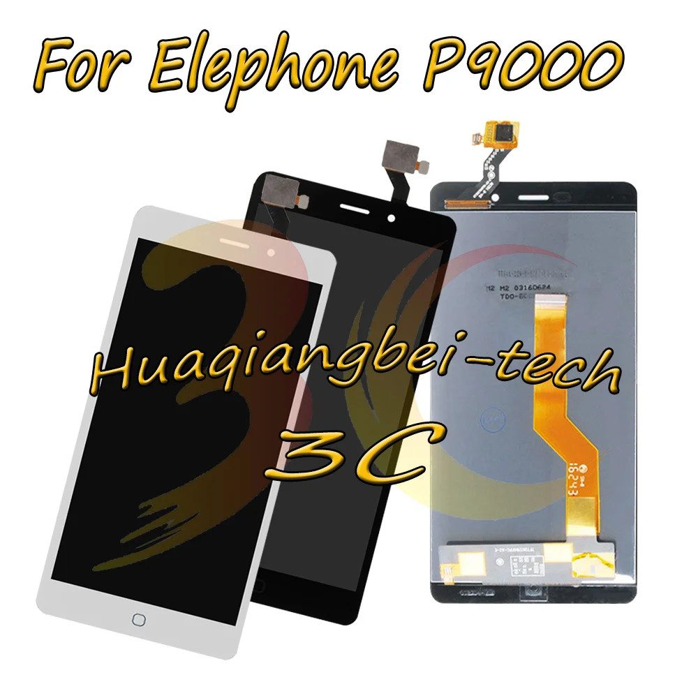 Дешево Новый 5,5 для Elephone P9000 P9000D P9000E Полный ЖК дисплей + кодирующий преобразователь сенсорного экрана в сборе для Elephone P9000 Lite