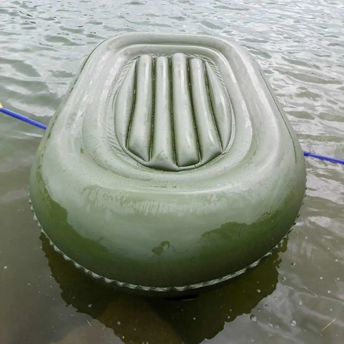 190*120cm 2-Person Green Kayak PVC Inflatable Boat Rubber Inflatable Boat Oars Air Pump Rope Set