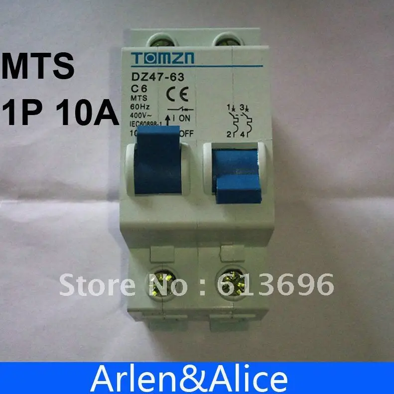 1P 10 А ручной выключатель МТС MCB 50 Гц/60 Гц 400 ~|switch long|switch breakerswitch diseqc |