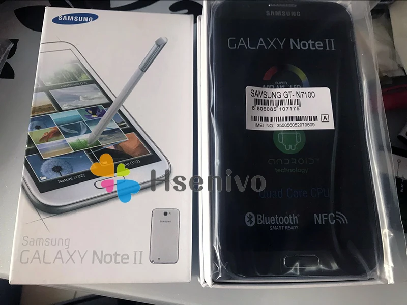 Дешево 100% Оригинальный разблокированный мобильный телефон samsung Galaxy Note 2 II N7100 5,5