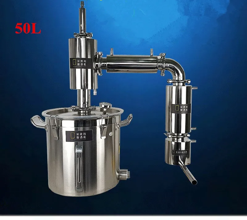 

50L Diversion Cooling Design Home Kit Distilling Column ALCOHOL Moonshine Hooch Vodka Whisky Brandy Distiller Water Juice Etc