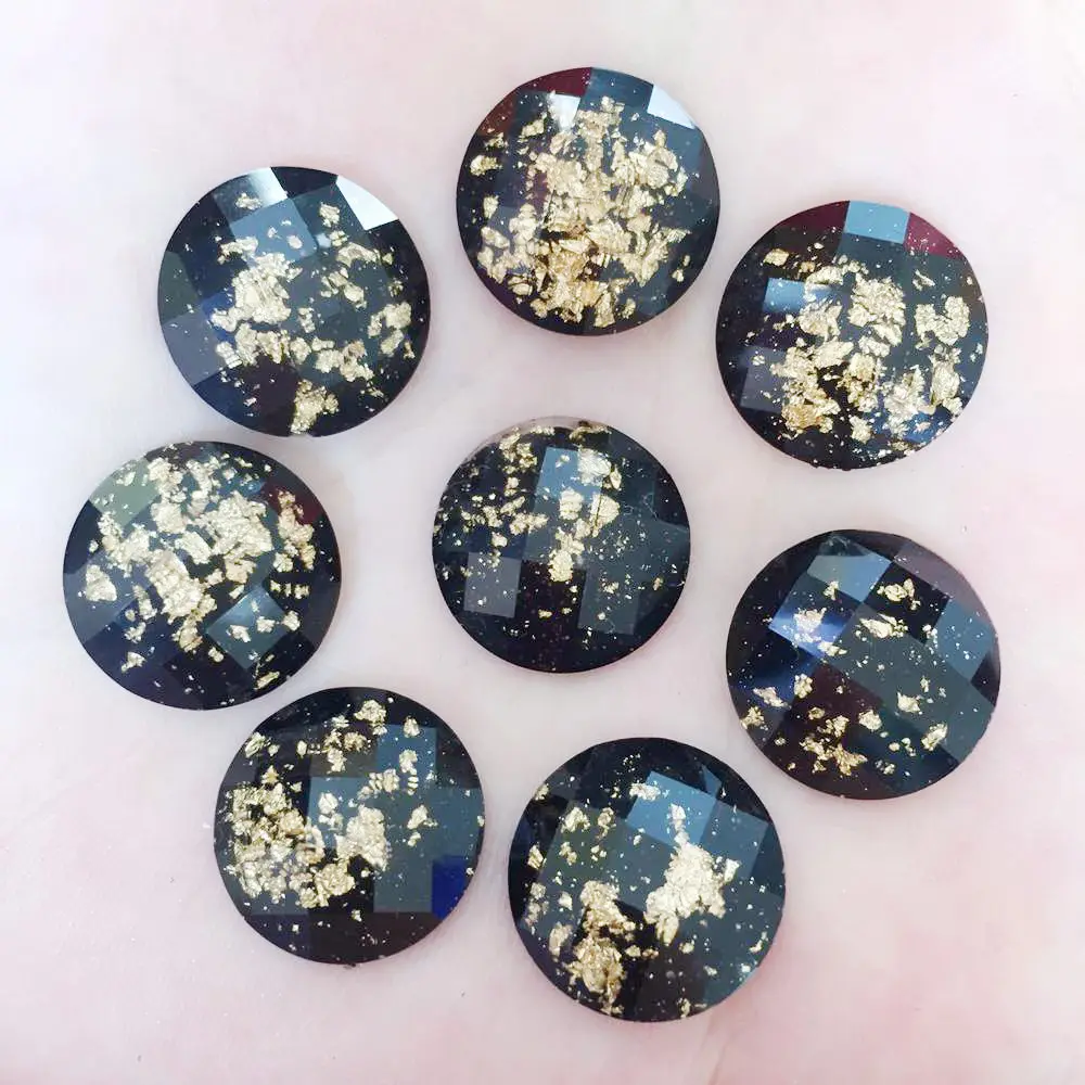 

New 30pcs Resin 16mm round crystal Flat back Rhinestone applique DIY Wedding ornament Fashion Jewelry parts SF656