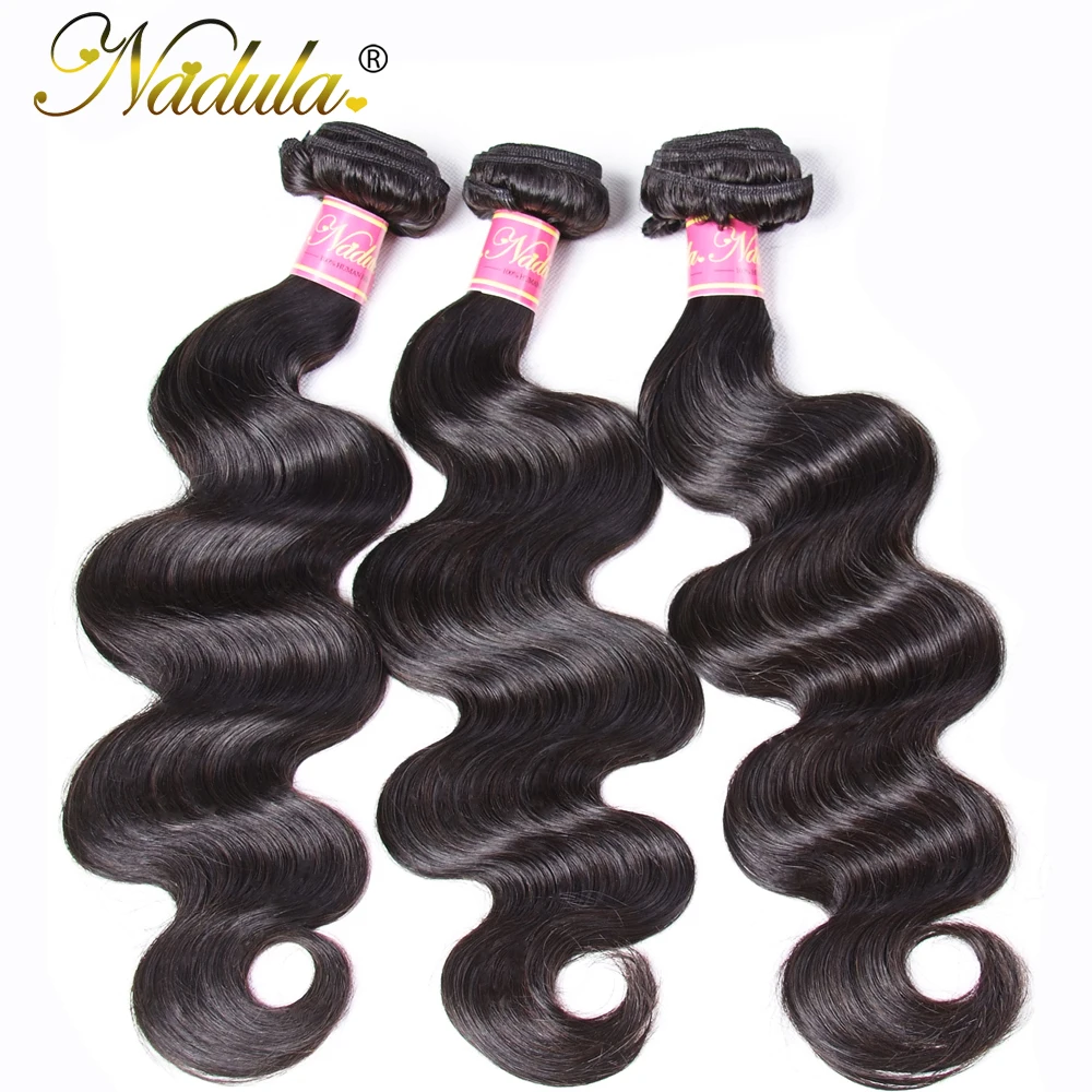 Nadula Hair 7A, перуанские волосы, пряди с закрытием, 4*4, швейцарское кружево, с объемной волной, человеческие волосы, волнистые волосы remy, натуральный цвет