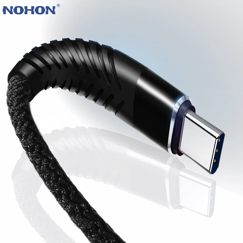 

NOHON Type C USB Cable For Xiaomi Mi 4C Mi5 4s OnePlus 2 Nexus 5 5X 6P 3M 2M 1M High Tensile Fast Charging Cable Type-C Wire