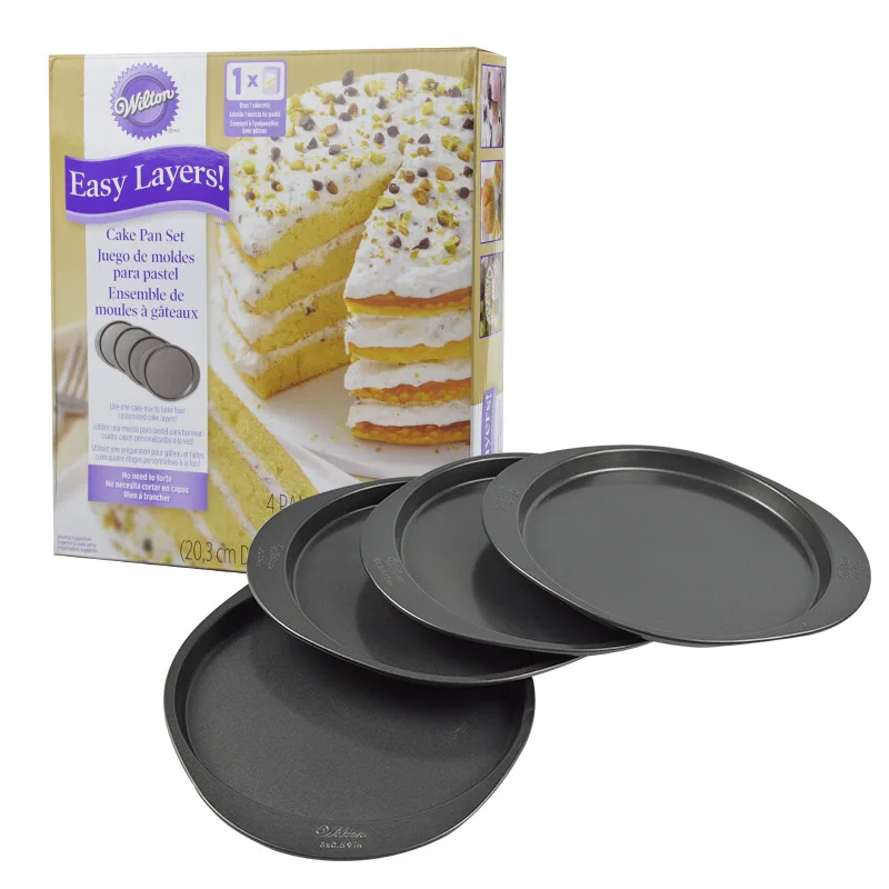 Wilton Easy Layers! 6 in. Cake Pan Set 5 Pc Rainbow Cake