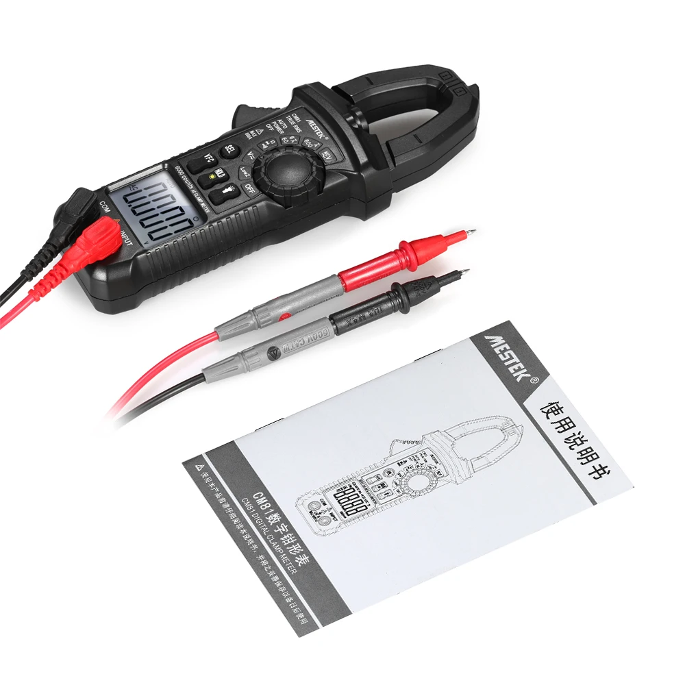 

Professional Clamp Meter Digital Multimeter MESTEK LCD AC/DC Voltage AC Current Continuity Tester With auto range control