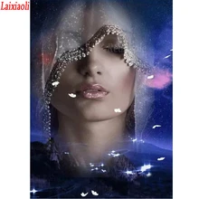 5D DIY фото на заказ Алмазная Картина Бабочка Девушка Стразы леди картина вышивка 3D вышивка крестиком домашнее свадебное украшение