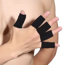 5 pcssport dedo splint guarda bandas protetor de dedo guarda suporte elástico esportes ajuda banda voleibol basquete dedo(China)