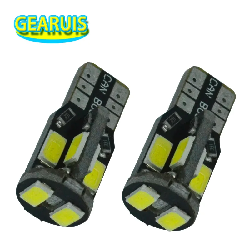 100 шт. Автомобильные светодиодные лампы T10 CANBUS 10 SMD 5630 194 W5W 501 5050 10SMD | Автомобили и