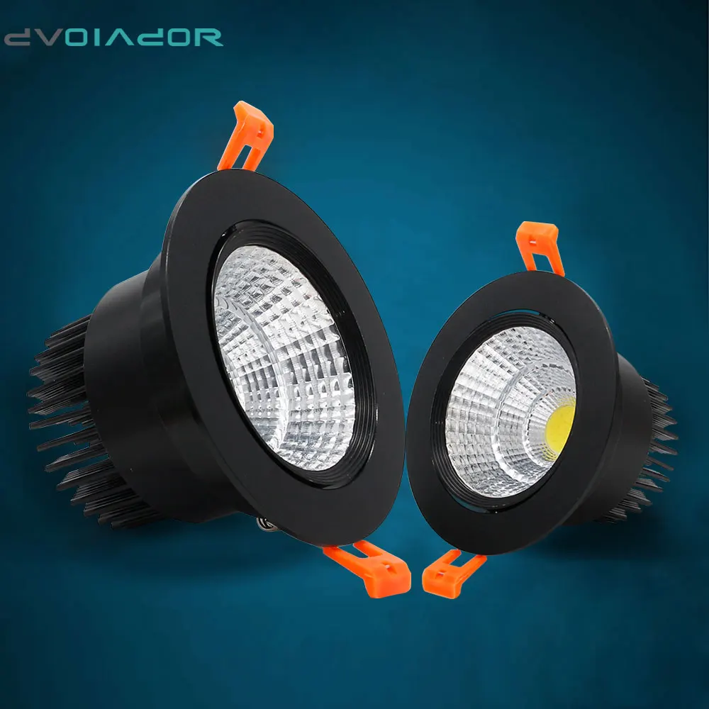 

Led Recessed Downlight 5W 9W 12W COB Downlight LED Ceiling Spot Light+AC 90V-265V Driver Home ceiling decoration cob lightin g