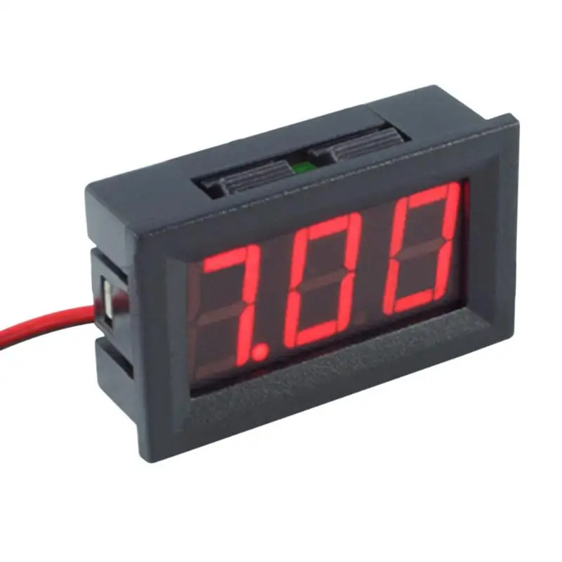 Портативный мини DC 4 5 30 в светодиодный цифровой вольтметр двухпроводный дисплей