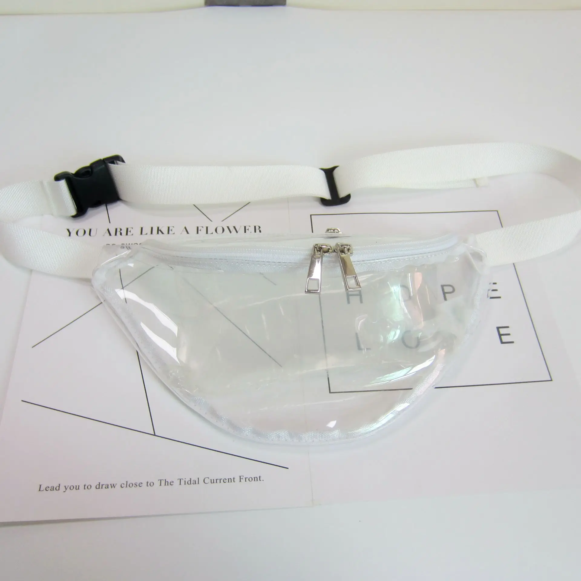 Поясная сумка с голограммой поясная сумка на талию Женская поясная сумка Многофункциональный желе лазерная прозрачная сумка женская