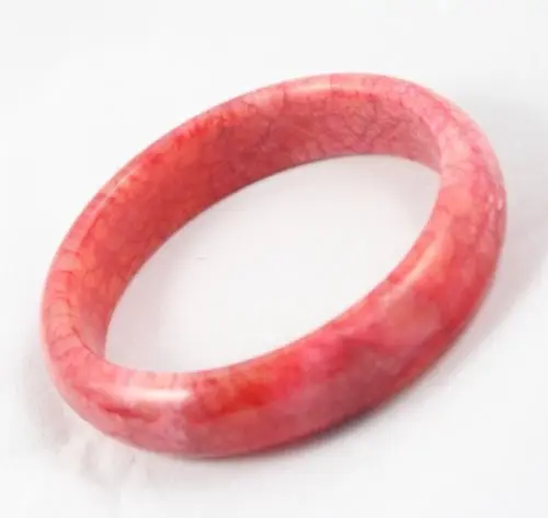 Stunning chinese real red blood jade bangle bracelet-in Bangles from
