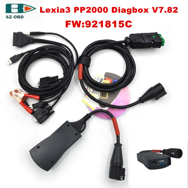 2017 новейший диагностический инструмент Diagbox V7.82 Lexia3 PP2000 прошивка 921815C Φ V48 V25 PSA XS