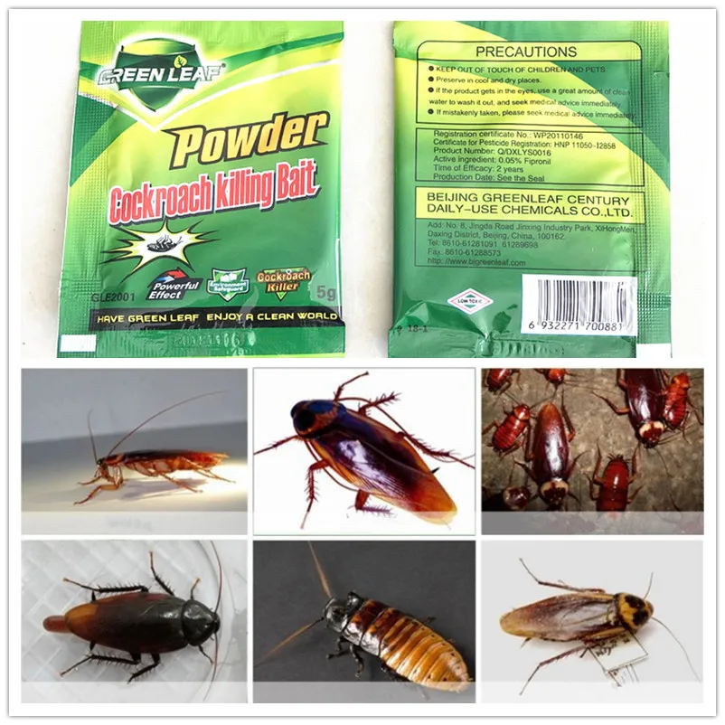 

20 Pack/Lot Effective Killing Cockroach Bait Powder Cockroach Repeller Insect Roach Killer Anti Pest Reject Trap Pest Control