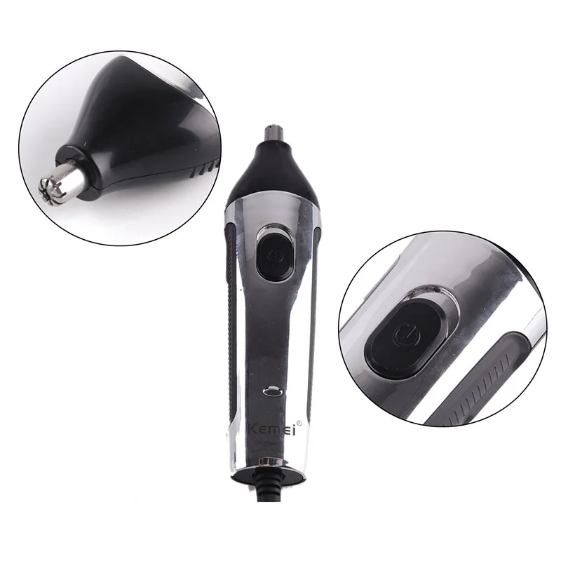  Kemei Electric 2 IN 1 Nose Trimmer Hair Clipper Trimmer Shaver Razor Salon Clipper for Men KM-522B